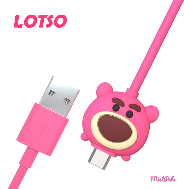 Disney Character Charging Cables | Lotso, Mickey, Minnie | MistPals - MistPals