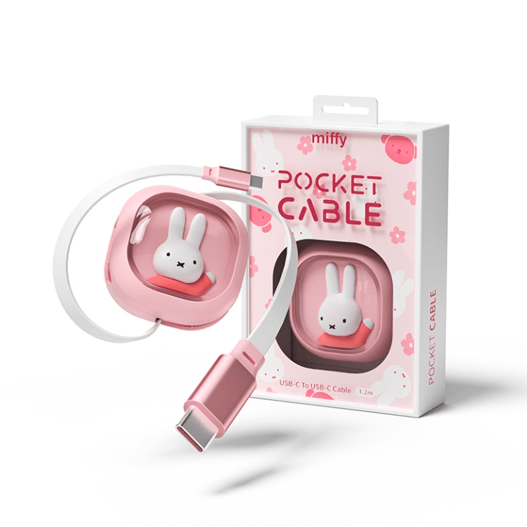 Miffy Pocket Cable | USB - C Retractable Cable | MistPals - MistPals