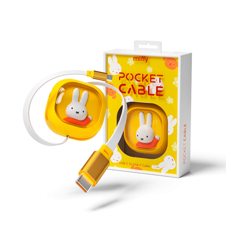 Miffy Pocket Cable | USB - C Retractable Cable | MistPals - MistPals