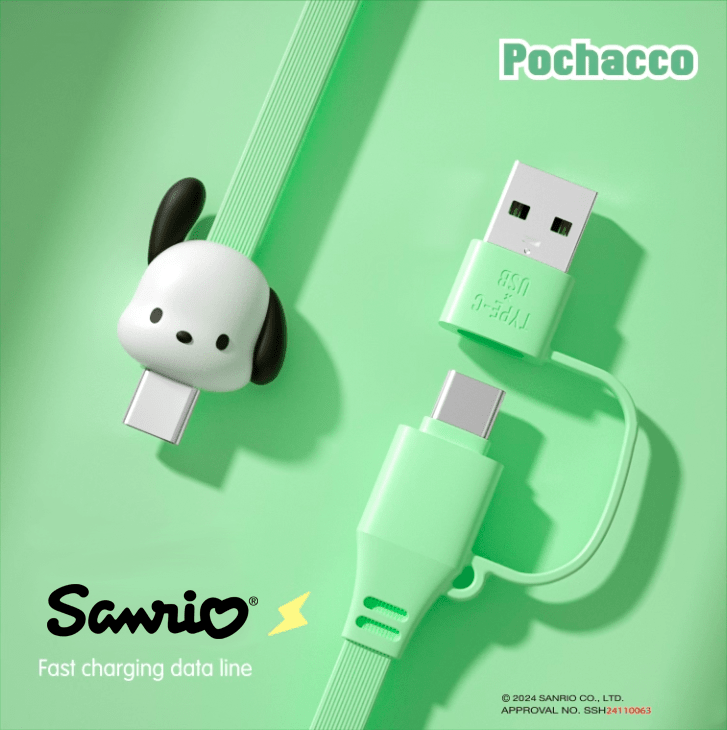 Sanrio Charging Cables | Hello Kitty, Kuromi, Cinnamoroll, Pochacco | MistPals - MistPals