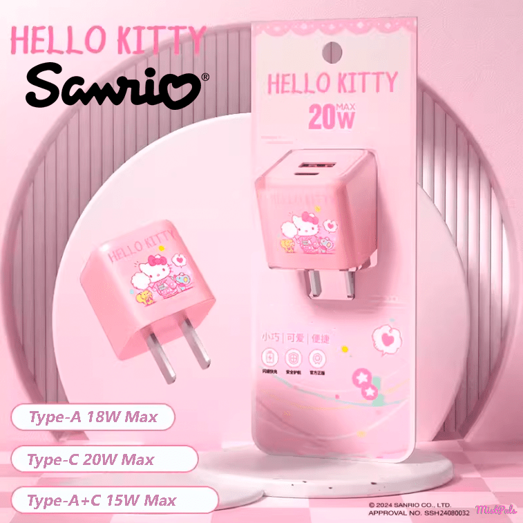 Sanrio Fast Charger | Hello Kitty, Kuromi, Cinnamoroll, Pochacco | MistPals - MistPals